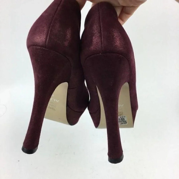 Aldo Heels Sz 40 10 Plum Purple Glitter Platforms - Picture 6 of 8